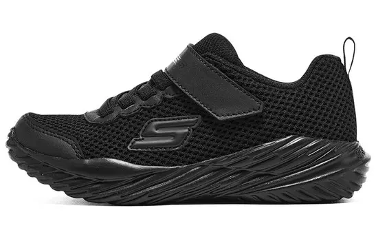 Кроссовки для девочек, детские, низкие, черные Skechers, черный