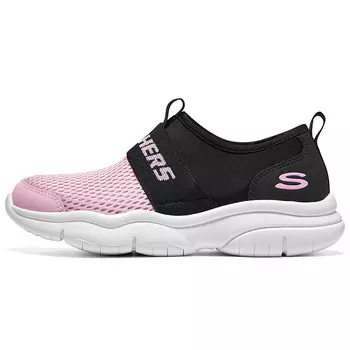 Кроссовки для девочек GS Low-top Black/Pink Skechers, черный/розовый