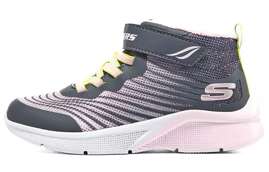 Кроссовки для девочек GS Low-top Charcoal Color/multicolor Skechers, цвет Charcoal color/multi-color
