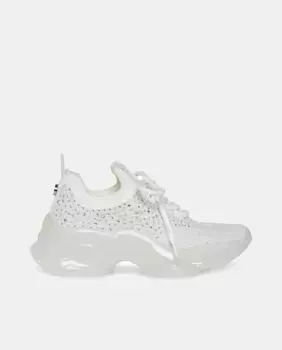 Кроссовки для девочек из ткани и кружева Steve Madden, белый