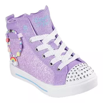 Кроссовки для девочек Skechers Twinkle Toes Twinkle Sparks Charm Bestie, цвет Lavender
