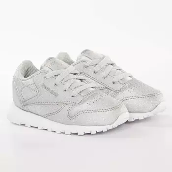 Кроссовки для девочки классические детские Reebok, серый