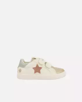 Кроссовки для девочки с блестками и металлическими акцентами Gioseppo, белый