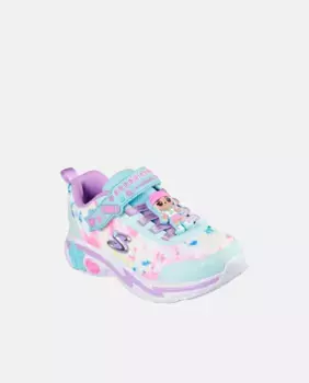 Кроссовки для девочки с куклами Skechers, цвет Verde Aqua