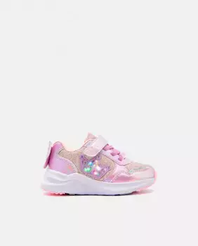Кроссовки для девочки с подсветкой в виде короны Conguitos, розовый