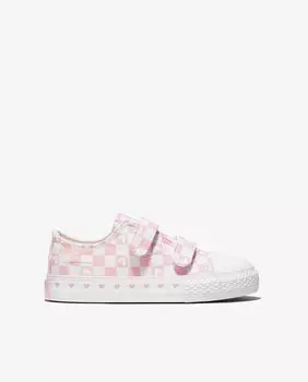 Кроссовки для девочки с розовым клетчатым принтом Conguitos, розовый