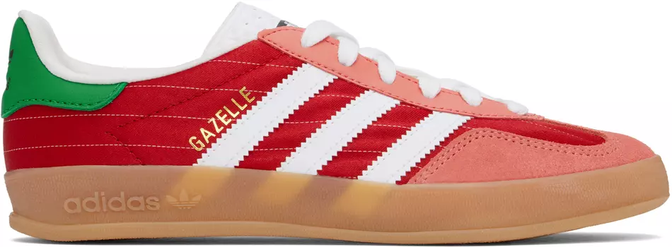 Кроссовки для дома Red Gazelle Adidas Originals, Better scarlet/Cloud white/Gum