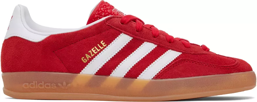 Кроссовки для дома Red Gazelle Adidas Originals, Better scarlet/Cloud white/Gum