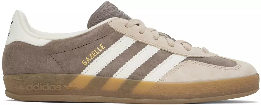 Кроссовки для дома Tan Gazelle Adidas Originals, Earth strata/Cloud white/Magic beige