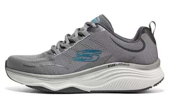 Кроссовки для фитнеса D"lux мужские с низким верхом серые/белые Skechers