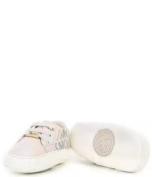 Кроссовки для кроватки с логотипом MICHAEL Michael Kors Girls' Baby Izetta (для младенцев), слоновая кость