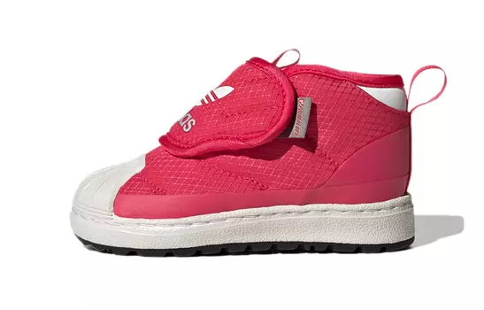 Кроссовки Adidas Originals Superstar Series Toddler Shoes Baby на липучке, розовый