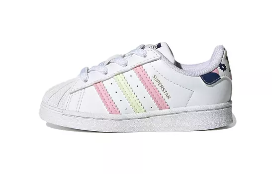 Кеды Adidas Originals Superstar Series Toddler Shoes Baby с полосками, белый