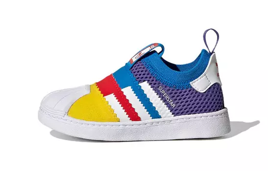 Слипоны Adidas Originals Superstar Series Toddler Shoes Baby комбинированные, мультиколор