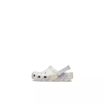 Кроссовки для малышей Classic Marbled Clog Toddler Crocs, цвет Blue Bolt/Multi