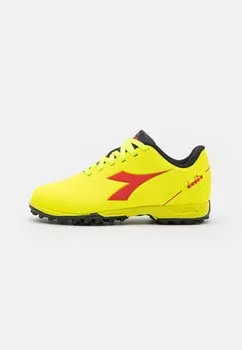 Кроссовки для мини-футбола с шипами Pichichi 5 Tf Jr Unisex Diadora, цвет yellow/milano red/black