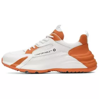Кроссовки для мужчин с низким верхом белого/оранжевого цвета Aokang