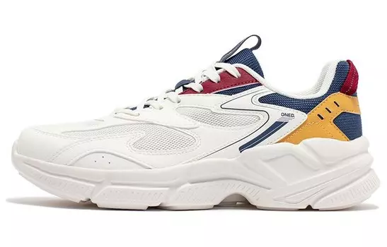 Кроссовки для мужчин с низким верхом белого/синего/желтого цвета 361°