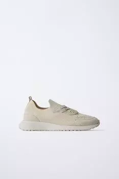 Кроссовки для носков ZARA, цвет Sand Brown