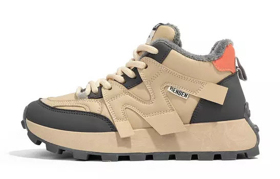 Кроссовки для образа жизни низкие Humanism 1986, хаки