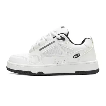 Кроссовки для образа жизни унисекс с низким верхом Oaoq, белый/красный