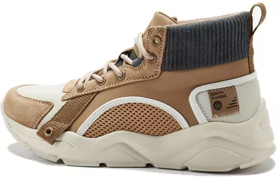 Кроссовки для образа жизни унисекс с высоким берцем Fineplan, черный