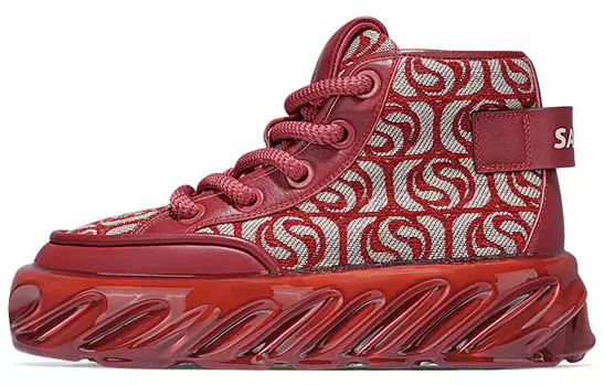 Кроссовки для образа жизни унисекс средней высоты Salaxi, цвет Red (Fleece-Lined)