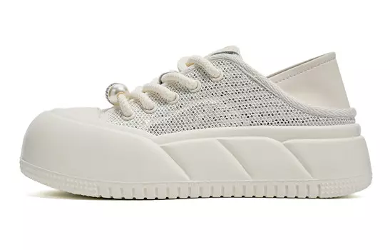 Кроссовки для образа жизни женская с низким верхом белого цвета Eblan, белый