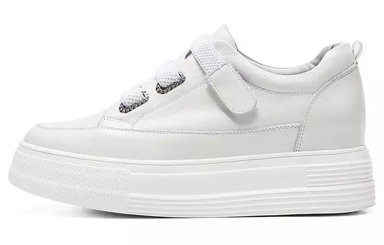 Кроссовки для образа жизни женская с низким верхом белого цвета Bosssunwen, белый