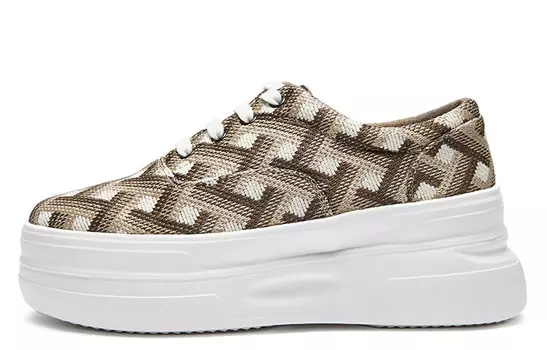 Кроссовки для образа жизни женская с низким верхом цвета хаки Joy&Mario