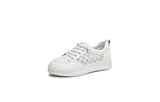 Кроссовки для образа жизни женская с низким верхом белого цвета Teenmix, белый
