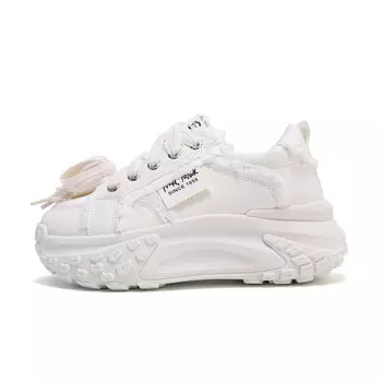 Кроссовки для образа жизни Женская с низким верхом, цвет белый Paul Frank