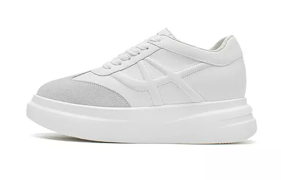 Кроссовки для образа жизни женская с низким верхом белого цвета He Jinchang, белый