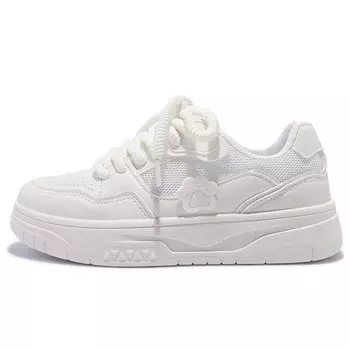 Кроссовки для образа жизни женская с низким верхом белого цвета Shen Linsen, белый