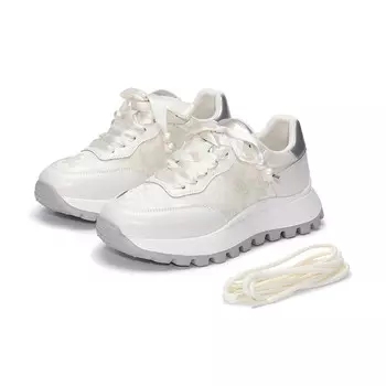 Кроссовки для образа жизни Женская с низким верхом, цвет белый Saturday Mode