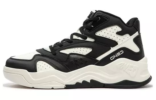 Кроссовки для образа жизни, женская, с высоким берцем 361°, черный/белый