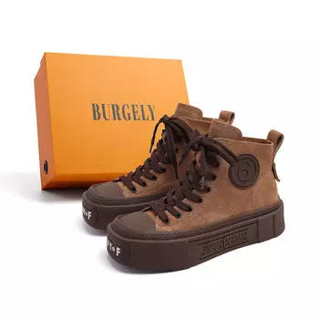 Кроссовки для образа жизни, женская, с высоким берцем Burgely, цвет Yellow Brown