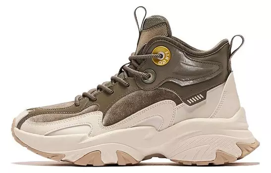 Кроссовки для образа жизни женская с высоким берцем зеленый Qiaodan