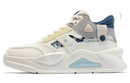 Кроссовки для образа жизни женская с высоким берцем серо-синий 361°