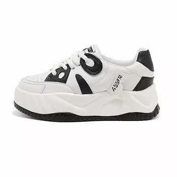 Кроссовки для образа жизни Женские низкие Baijihong, бежевый/черный