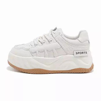 Кроссовки для образа жизни Женские низкие Baijihong, бежевый/черный