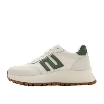 Кроссовки для образа жизни Женские низкие Belle, бежевый/зеленый