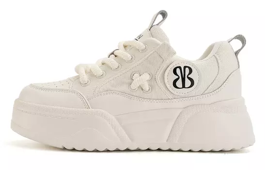 Кроссовки для образа жизни женские низкие бежевая Eblan