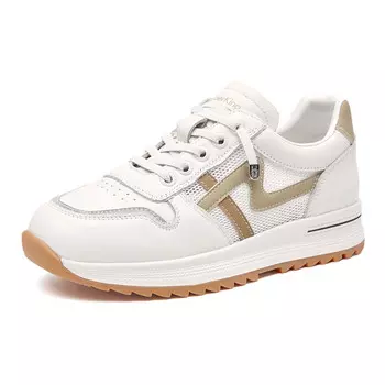 Кроссовки для образа жизни женские низкие бежевая Spider King