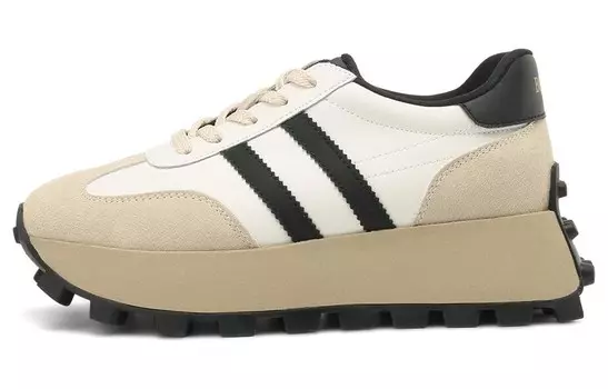 Кроссовки для образа жизни Женские низкие Boerdiqi, бежевый/черный