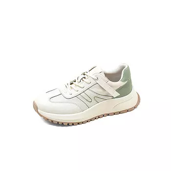 Кроссовки для образа жизни Женские низкие Comely, бежевый/зеленый