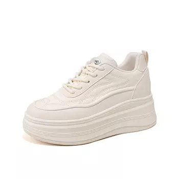 Кроссовки для образа жизни Женские низкие Crocodile, бежевый/коричневый