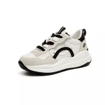 Кроссовки для образа жизни Женские низкие Daphne, белый/черный