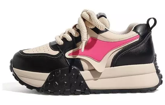 Кроссовки для образа жизни Женские низкие Daphne, розовый/черный