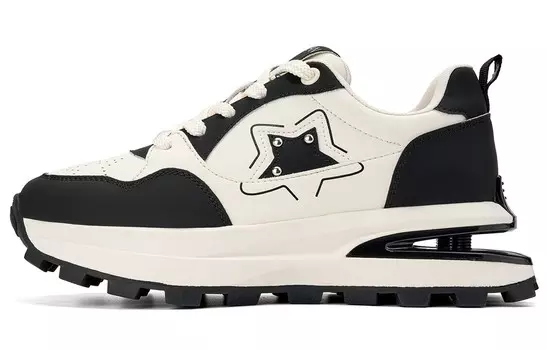 Кроссовки для образа жизни Женские низкие Eblan, бежевый/черный